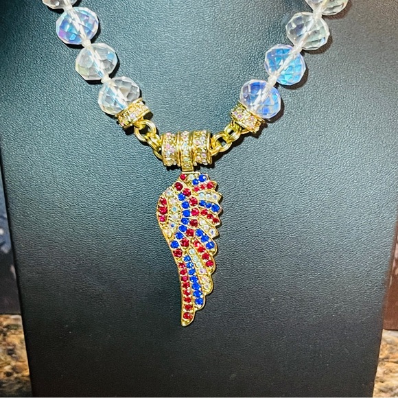 🪽Fabulous Kirk’s Folly Red, White, & Blue Angel Wing Magnetic Enhancer! - Picture 2 of 13